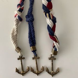 Set of 3 Kiel James Patrick Rope bracelets